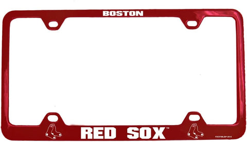 Boston Red Sox License Plate Frame Laser Cut Blue-0