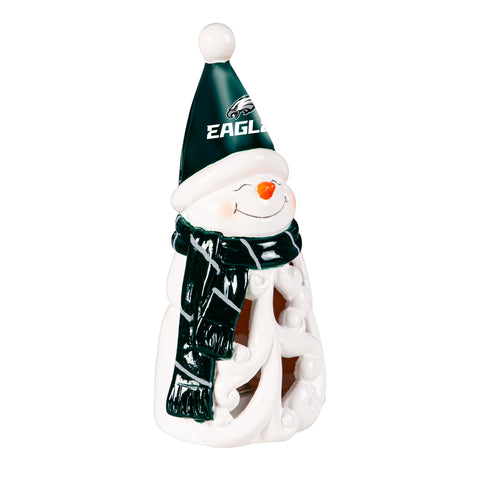Philadelphia Eagles Statue 8 Inch LED Snowman-0