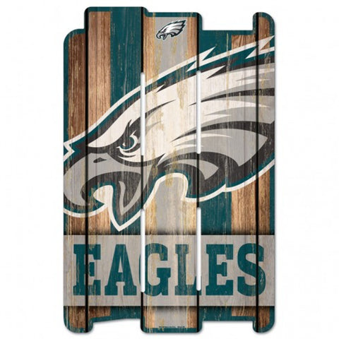 Philadelphia Eagles Sign 11x17 Wood Fence Style-0