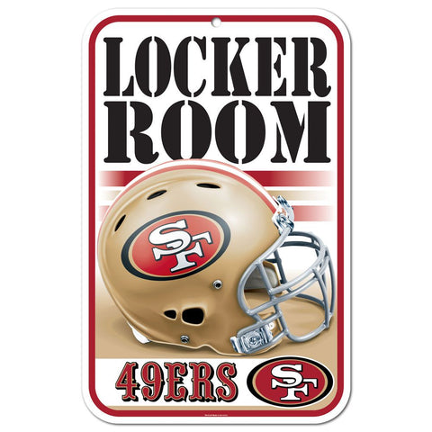 San Francisco 49ers Sign 11x17 Plastic Locker Room Design-0