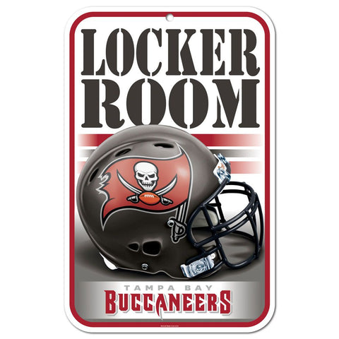 Tampa Bay Buccaneers Sign 11x17 Plastic Locker Room Design-0