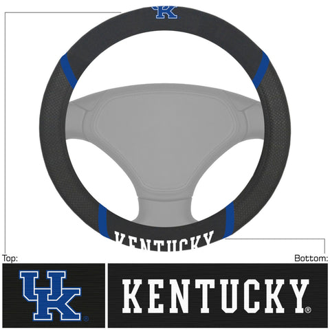 Kentucky Wildcats Steering Wheel Cover Mesh/Stitched-0