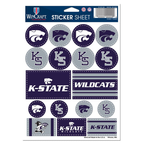 Kansas State Wildcats Decal Sheet 5x7 Vinyl-0