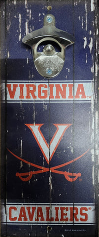 Virginia Cavaliers Sign Wood 5x11 Bottle Opener Alternate-0