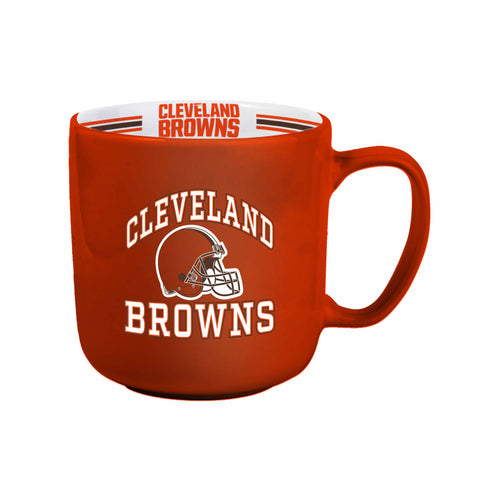 Cleveland Browns Coffee Mug 15oz Stripe Design-0