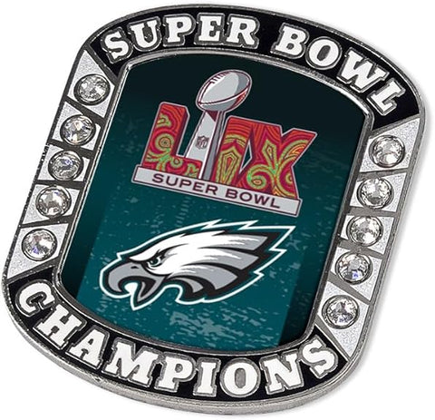 Philadelphia Eagles Pin Collector Rhinestone Design Super Bowl 59 Champ-0