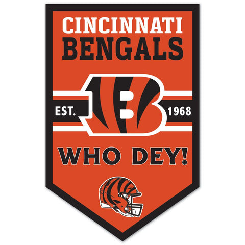 Cincinnati Bengals Sign 11x17 Wood Chevron-0