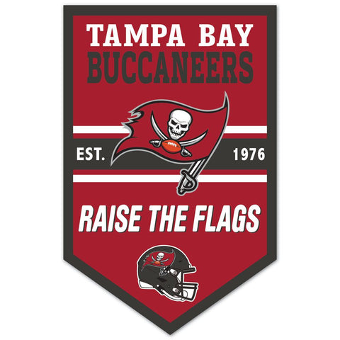 Tampa Bay Buccaneers Sign 11x17 Wood Chevron-0