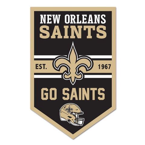 New Orleans Saints Sign 11x17 Wood Chevron-0