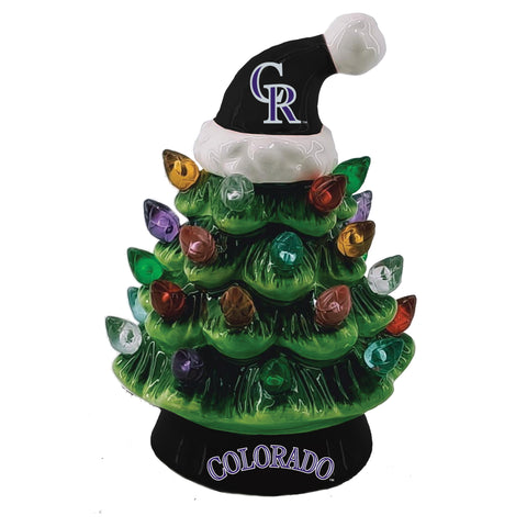 Colorado Rockies Christmas Tree 4 Inch LED Tabletop-0