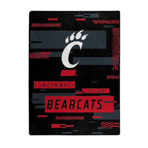 Cincinnati Bearcats Blanket 60x80 Raschel Digitize Design-0