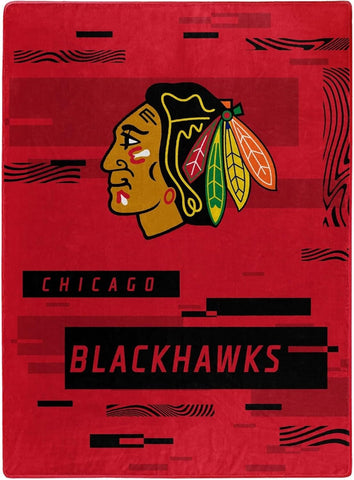 Chicago Blackhawks Blanket 60x80 Raschel Digitize Design-0