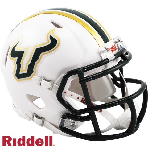 South Florida Bulls Helmet Riddell Replica Mini Speed Style-0