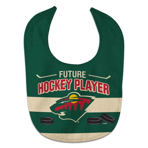 Minnesota Wild Baby Bib All Pro Style Future Hockey Player Design-0