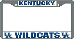 Kentucky Wildcats License Plate Frame Chrome - Team Fan Cave