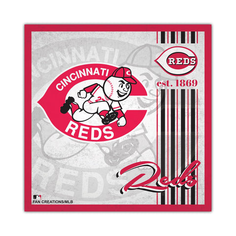 Cincinnati Reds Sign Wood 10x10 Album Design - Special Order-0