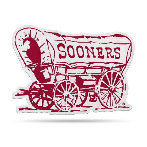 Oklahoma Sooners Pennant Shape Cut Mascot Design-0