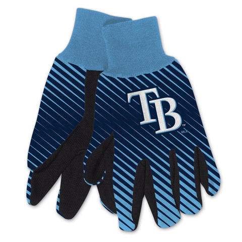 Tampa Bay Rays Gloves Two Tone Style Adult Size - Special Order-0