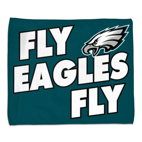 Philadelphia Eagles Towel 15x18 Rally Style Full Color-0