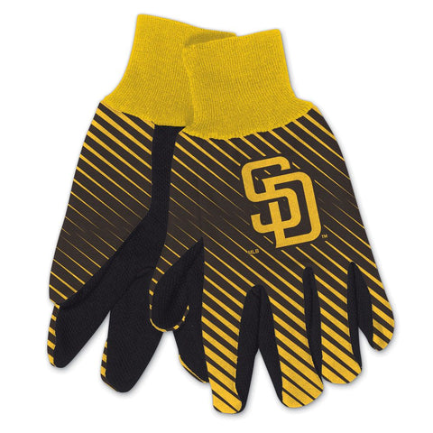 San Diego Padres Gloves Two Tone Style Adult Size-0