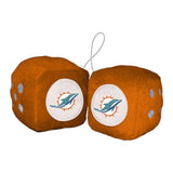 Miami Dolphins Fuzzy Dice-0