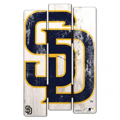 San Diego Padres Sign 11x17 Wood Fence Style-0