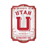 Utah Utes Sign 11x17 Wood Vault-0