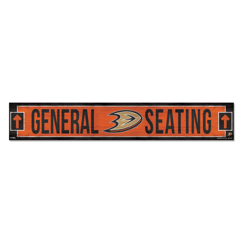 Anaheim Ducks Sign 6x36 Wood General Seating-0