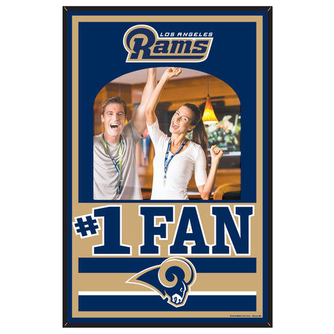 Los Angeles Rams Sign Wood 11x17 Mirror-0