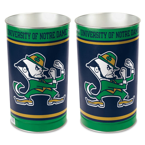 Notre Dame Fighting Irish Wastebasket 15 Inch Leprechaun Design - Periodic Restock-0
