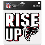 Atlanta Falcons Decal 8x8 Perfect Cut Color Slogan-0