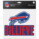Buffalo Bills Decal 8x8 Perfect Cut Color Slogan-0