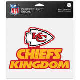 Kansas City Chiefs Decal 8x8 Perfect Cut Color Slogan-0