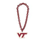 Virginia Tech Hokies Necklace Big Fan Chain-0