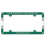 Northwest Missouri State Bearcats License Plate Frame Plastic Full Color Style-0