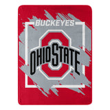 Ohio State Buckeyes Blanket 46x60 Micro Raschel Dimensional Design Rolled-0