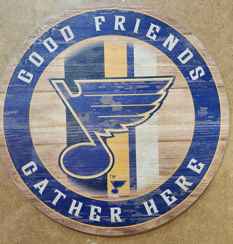 St. Louis Blues Sign 11 Inch Round-0