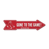 Boston Red Sox Sign 6x24 Wood Arrow-0