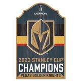 Vegas Golden Knights Sign 11x17 Wood Stanley Cup Champ-0