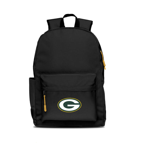 Green Bay Packers Backpack Campus Laptop Black with Yellow-0