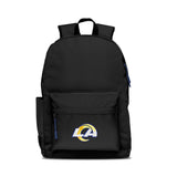 Los Angeles Rams Backpack Campus Laptop Black with Navy-0