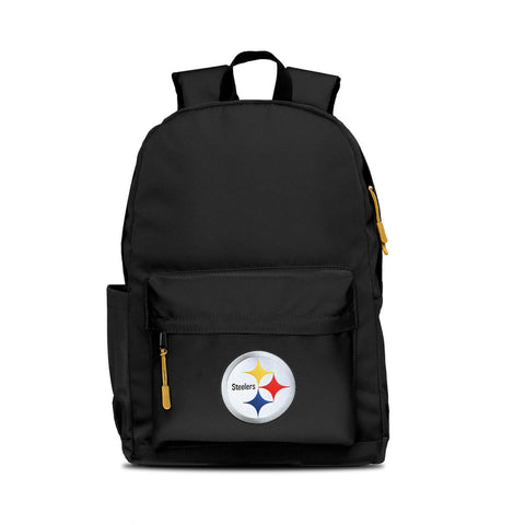 Pittsburgh Steelers Backpack Campus Laptop Black with Yellow-0