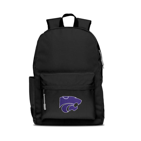 Kansas State Wildcats Backpack Campus Laptop Black With Gray-0