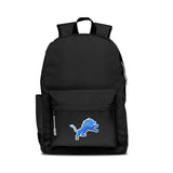 Detroit Lions Backpack Campus Laptop Black with Gray-0
