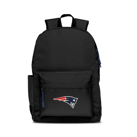 New England Patriots Backpack Campus Laptop Black with Navy-0