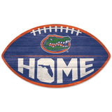Florida Gators Sign Wood Football Shape-0