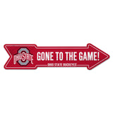 Ohio State Buckeyes Sign 6x24 Wood Arrow-0