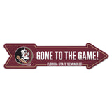 Florida State Seminoles Sign 6x24 Wood Arrow-0