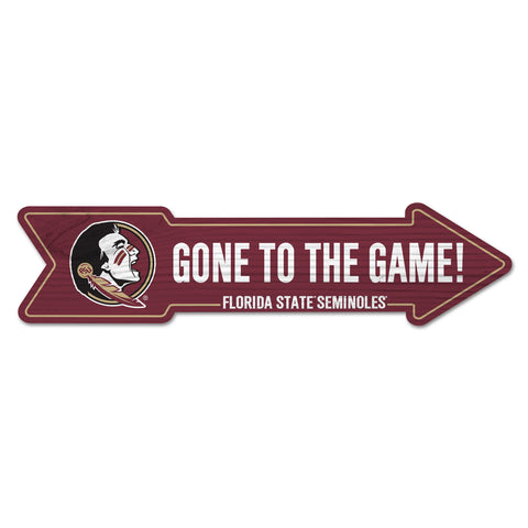 Florida State Seminoles Sign 6x24 Wood Arrow-0