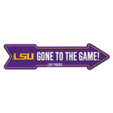 LSU Tigers Sign 6x24 Wood Arrow-0